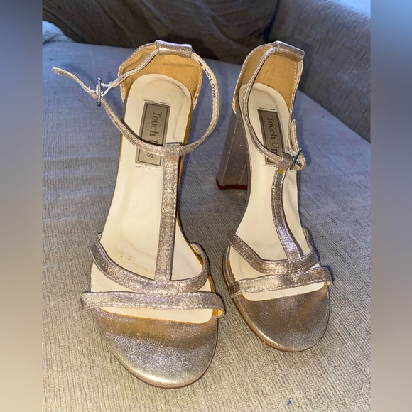 Touch Ups Shoes - Gold Heels, women’s size 7